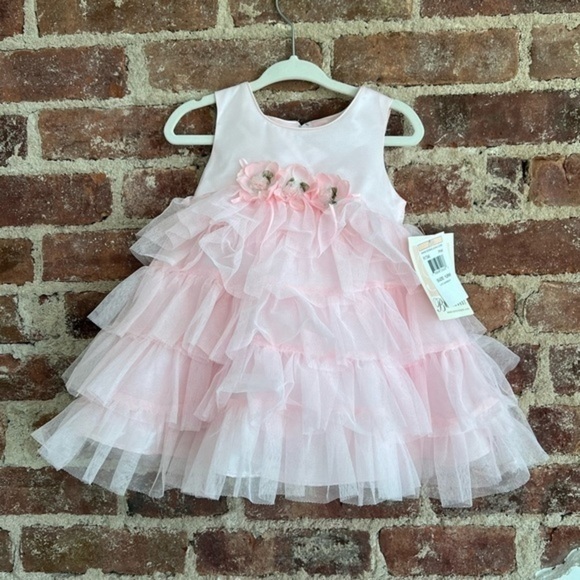 Bonnie Jean Bonnie Baby Adorable Pink Party Dress